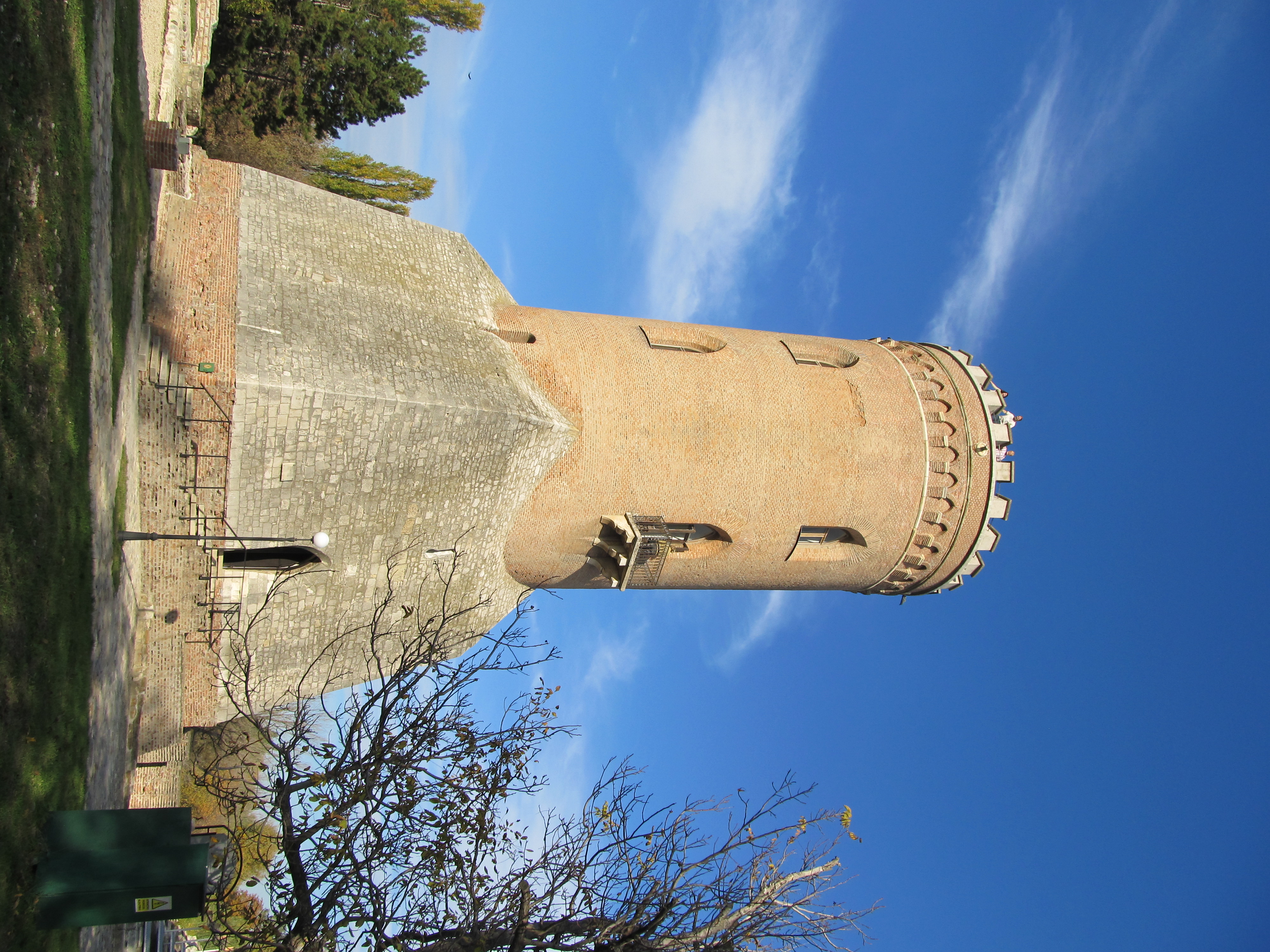 The Chindia Watchtower — Vlad's observation post, still standing in the center of the complex